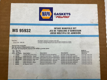 Napa MS95932 Intake Manifold Gasket Set - 1996-1998 Ford Windstar 3.8L V6