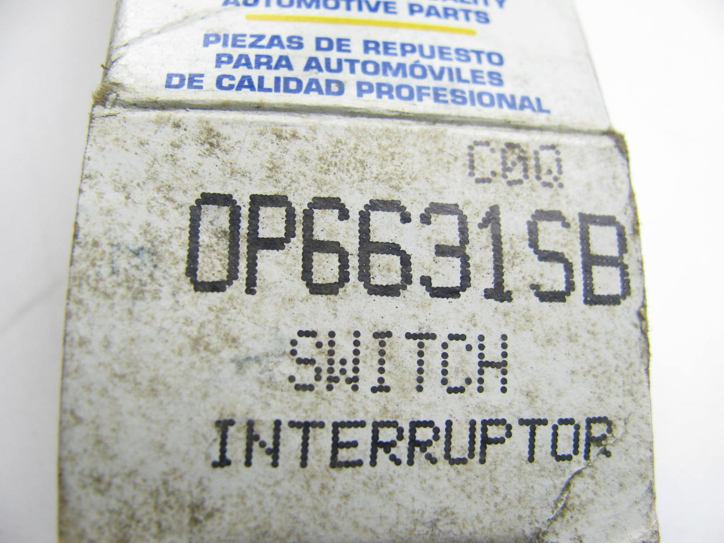 Napa OP6631SB Engine Oil Pressure Switch With Light - 1S6560 8144 PS129 SW1592