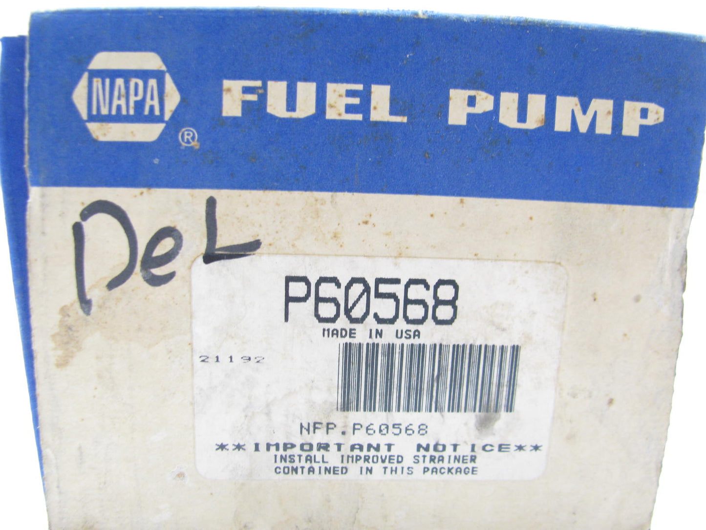 Napa (CARTER) P60568 Electric Fuel Pump - MADE IN USA - 1982, 1984 Corvette