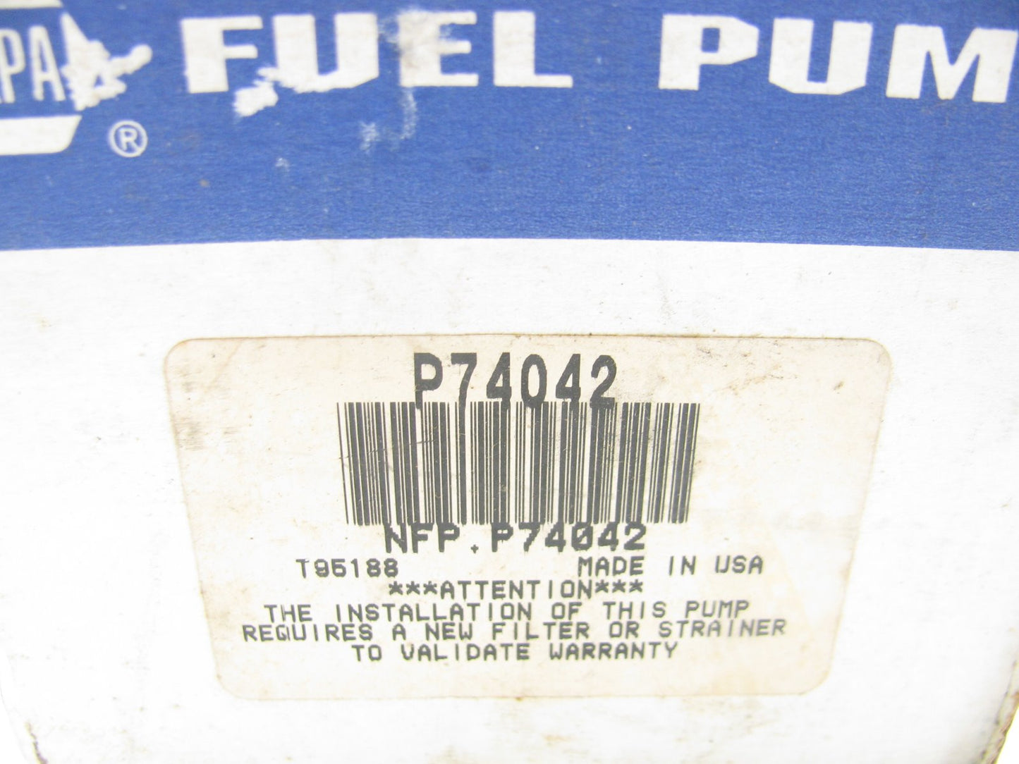 Napa P74042 Electric Fuel Pump for 1988-1989 Various Pontiac Buick 3.8L