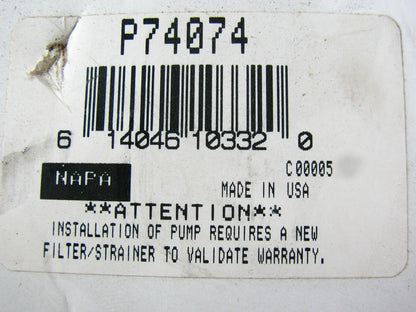 Napa P74074 Electric Fuel Pump (Made By Carter)