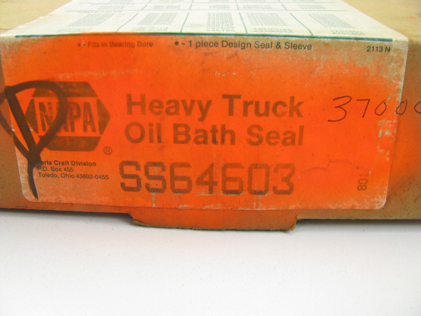 Napa SS64603 Wheel Seal - 6.318'' OD X 4.765'' ID X 1.187'' Wide