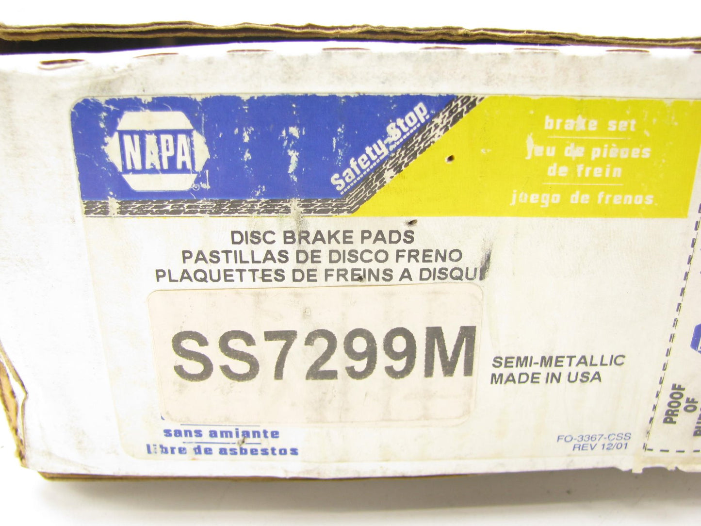 Napa SS7299M Disc Brake Pads