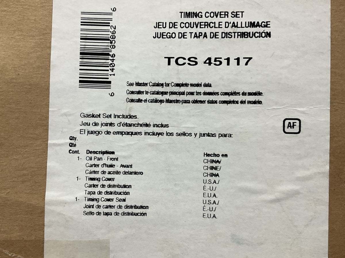 Napa TCS45117 Timing Cover Gasket Set For 64-06 Jeep AMC 2.5 3.8 4.0L 4.2L