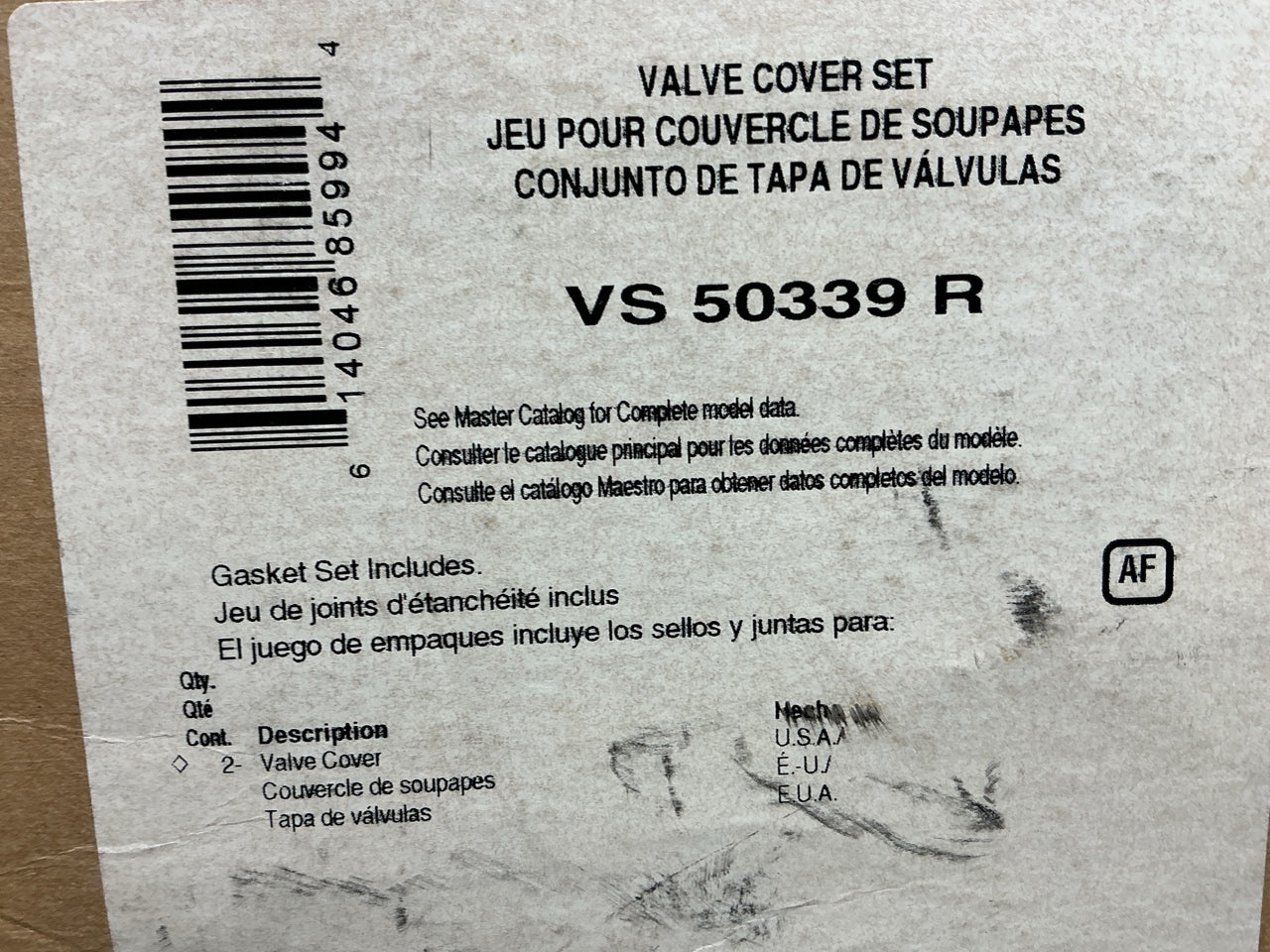 Napa VS50339R Valve Cover Gasket Set For 1990-1993 Chrysler Dynasty 3.3L V6