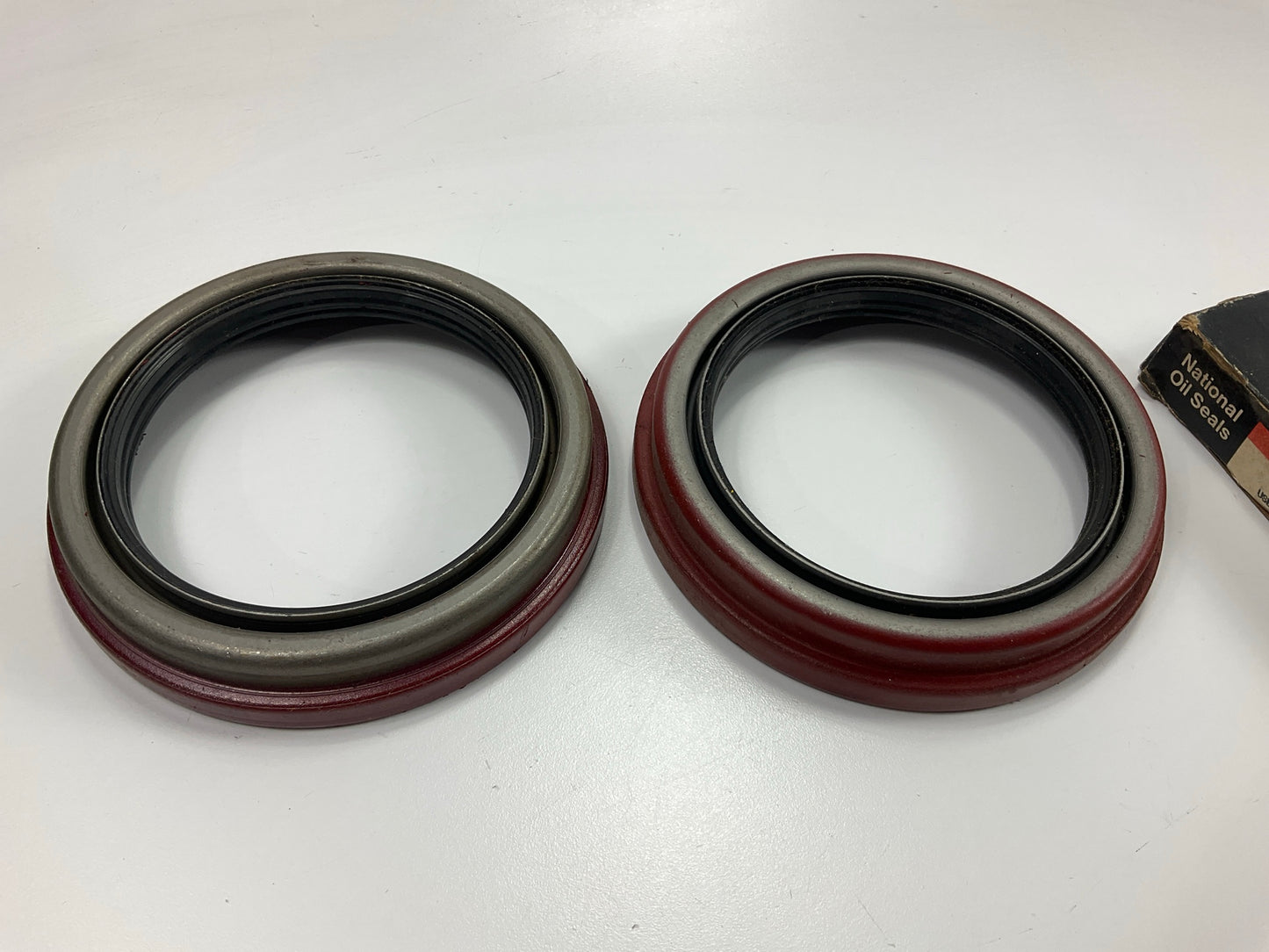 (2) National 370009A Wheel Seal - 5.507'' OD X 3.937'' ID X 0.937'' Wide