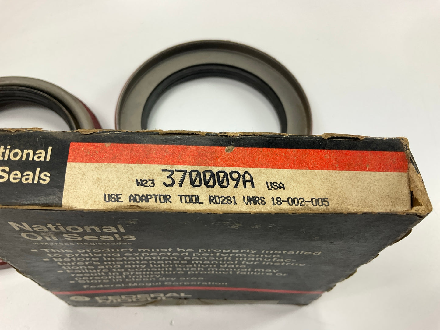 (2) National 370009A Wheel Seal - 5.507'' OD X 3.937'' ID X 0.937'' Wide