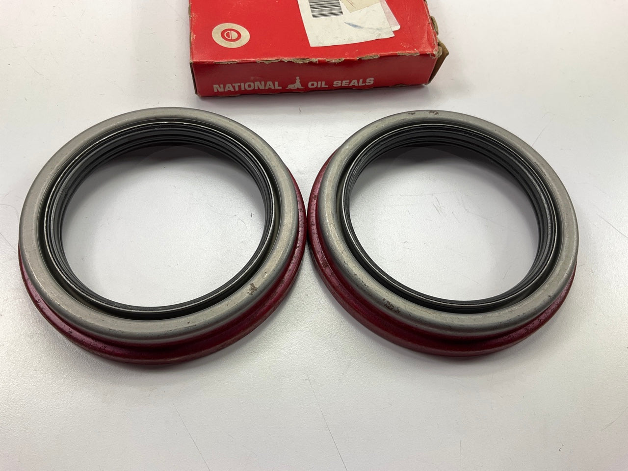 (2) National 370024A Rear Wheel Seal - 5.515'' OD X 3.875'' ID X 0.875'' WIDE