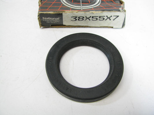 National 38X55X7 Oil Seal - 55mm OD X 38mm ID X 7mm Wide