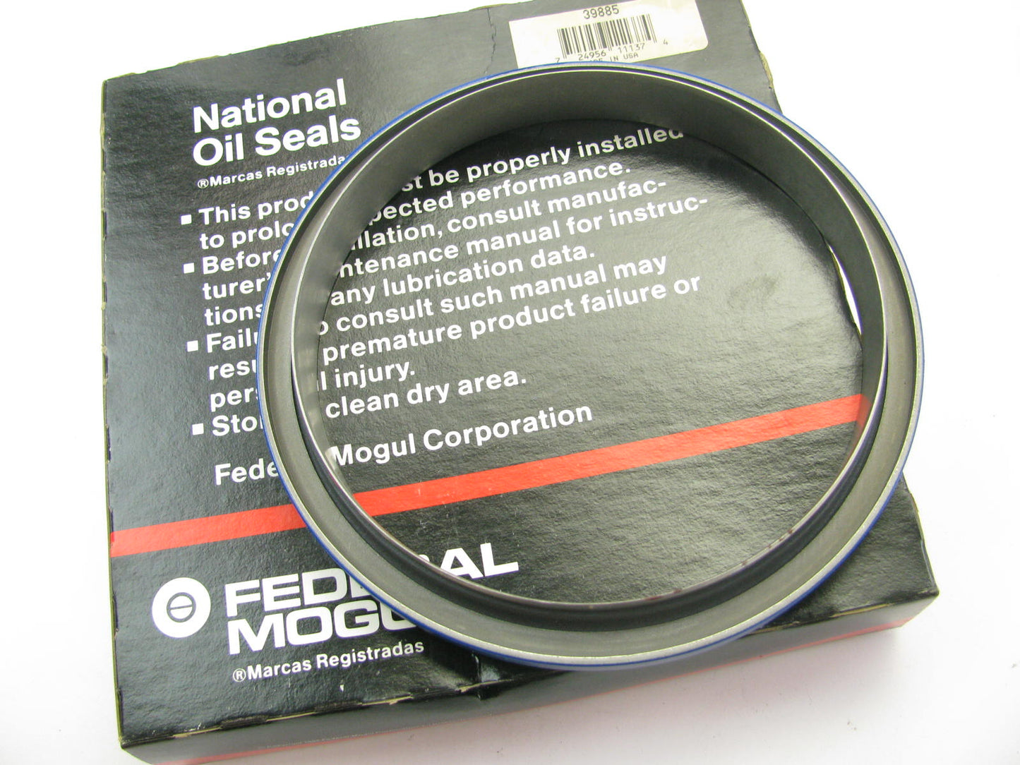 National 39885 Oil Seal - 7.336'' OD X 6.204'' ID X 0.500'' Wide - 62000