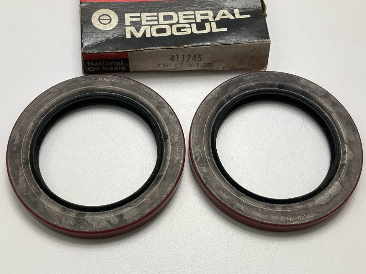 (2) National 411245 Multi-Purpose Seal - 3.505'' OD X 2.437'' ID X 0.375'' Wide