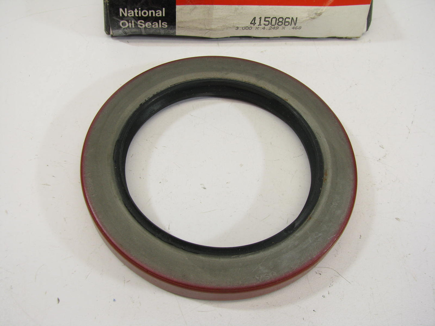 National 415086N Wheel Hub Seal - 4.249'' OD X 3.000'' ID X 0.468'' Wide - 30056