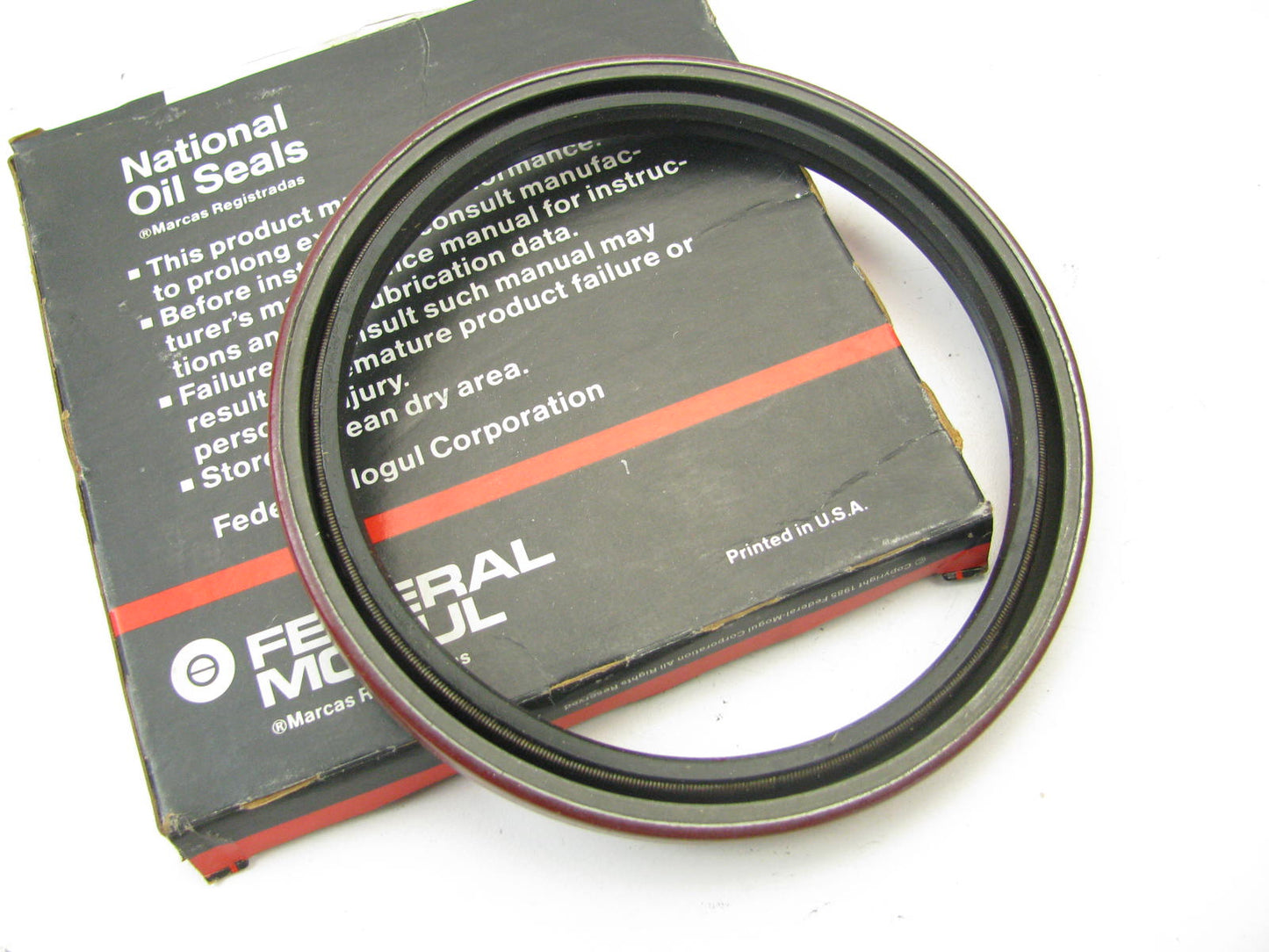 National 417530 Oil Seal - 5.376'' OD X 4.500'' ID X 0.437'' Wide