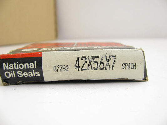 National 42X56X7 Oil Seal - 56mm OD X 42mm ID X 7mm Wide