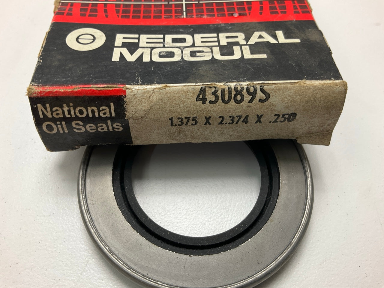 (2) National 43089S Multi-Purpose Seal - 2.378'' OD X 1.375'' ID X 0.250'' Wide