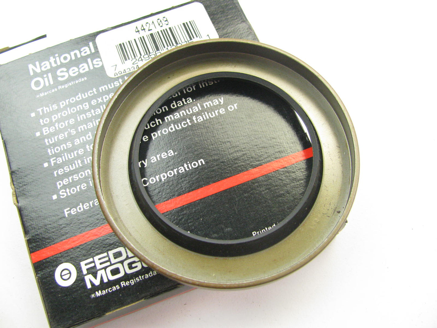 National 442109 Oil Seal - 3.3760'' OD X 2.2500'' ID  0.375'' Wide