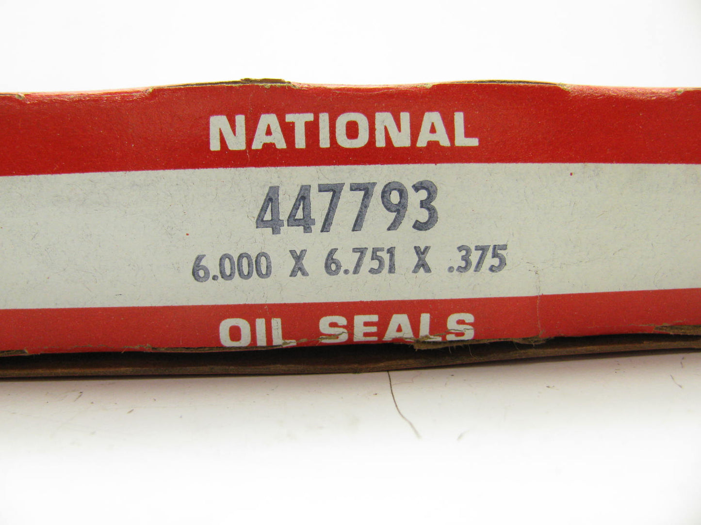 National 447793 Industrial Oil Seal - 6.751'' OD X 6.000'' ID X 0.375'' Wide