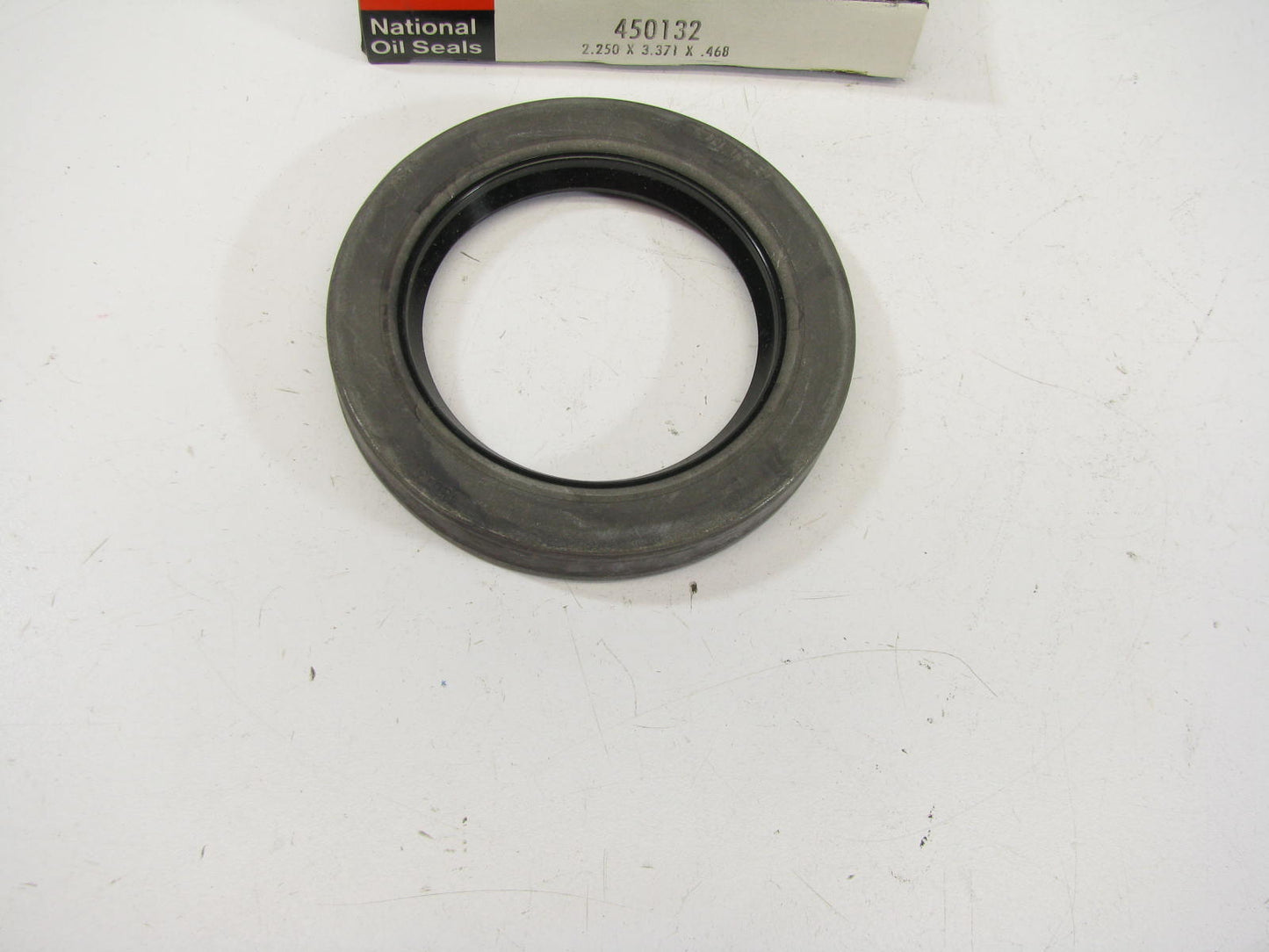 National 450132 Oil Seal - 3.371'' OD X 2.250'' ID X 0.468'' Wide