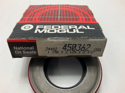 National 450362 Wheel Oil Seal - 2.129'' OD X 1.156'' ID X 0.437'' Wide