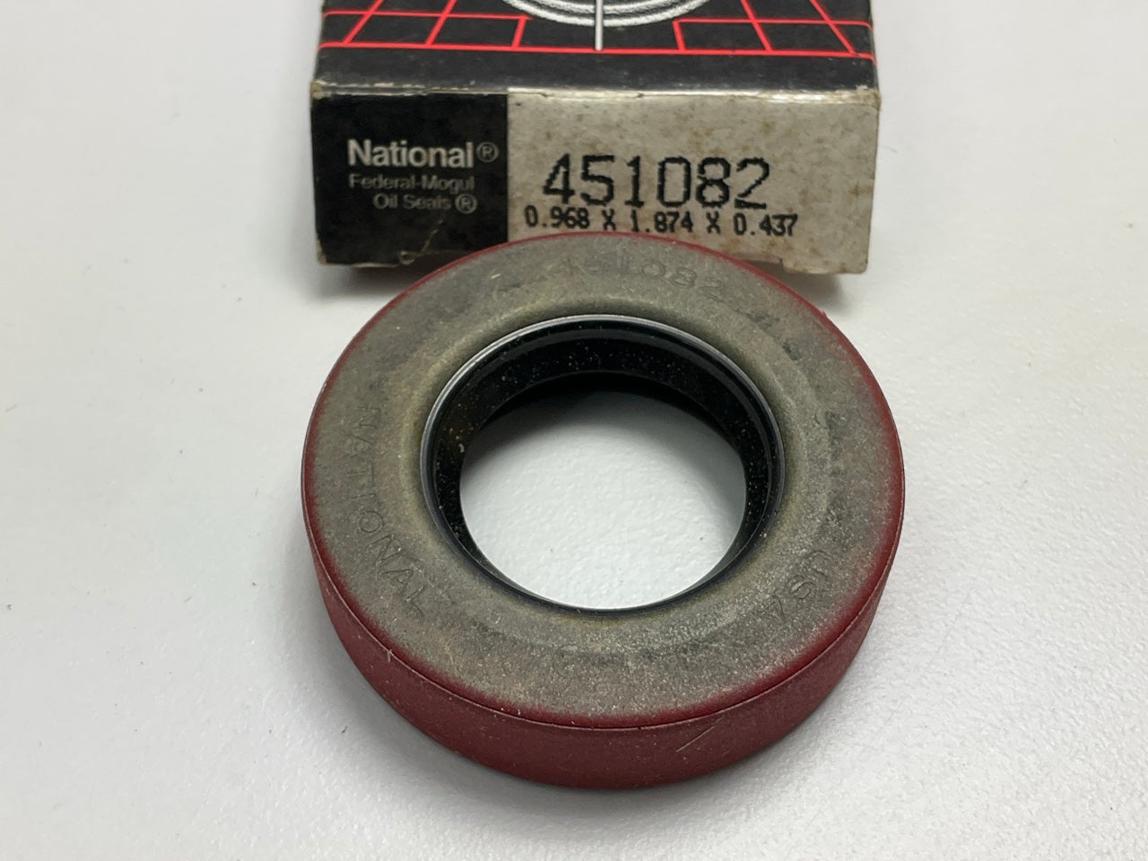 National 451082 Wheel Oil Seal - 1.878'' OD X 0.968'' ID X 0.437'' Wide