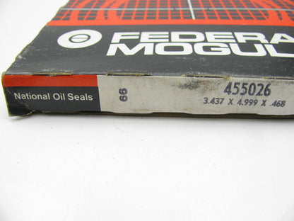 National 455026 Oil Seal - 5.004'' OD X 3.4375'' ID X 0.469'' Wide