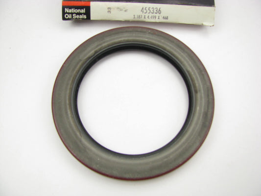 National 455336 Rear Inner Wheel Seal - 4.499'' OD X 3.187'' ID X 0.468'' Wide