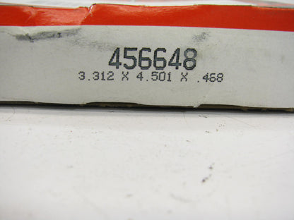 National 456648 Rear Inner Wheel Seal - 4.501'' OD X 3.312'' ID X 0.468'' Wide