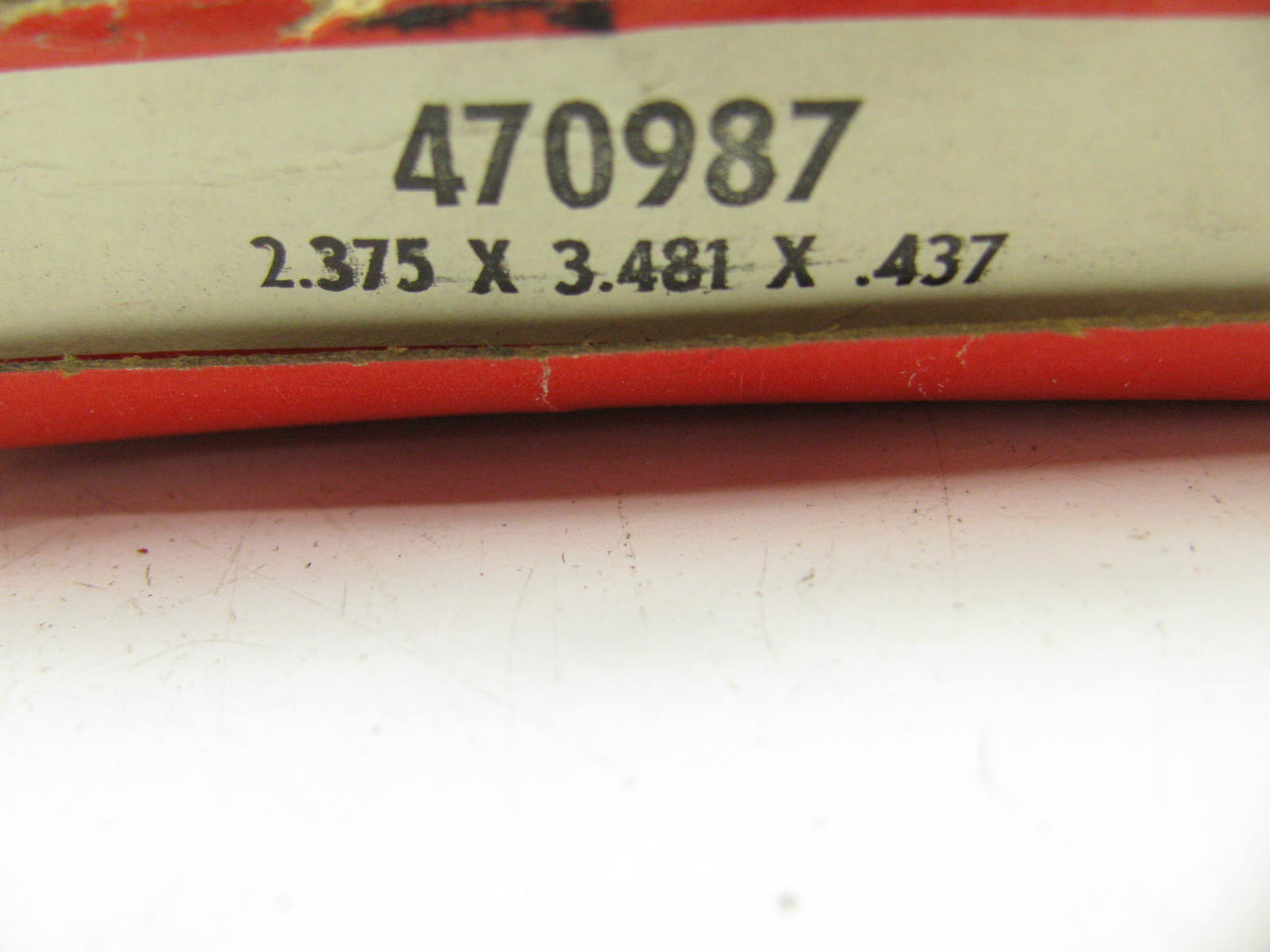 National 470987 Wheel Seal Rear Inner - 3.481'' OD X 2.375'' ID X 0.437'' Wide