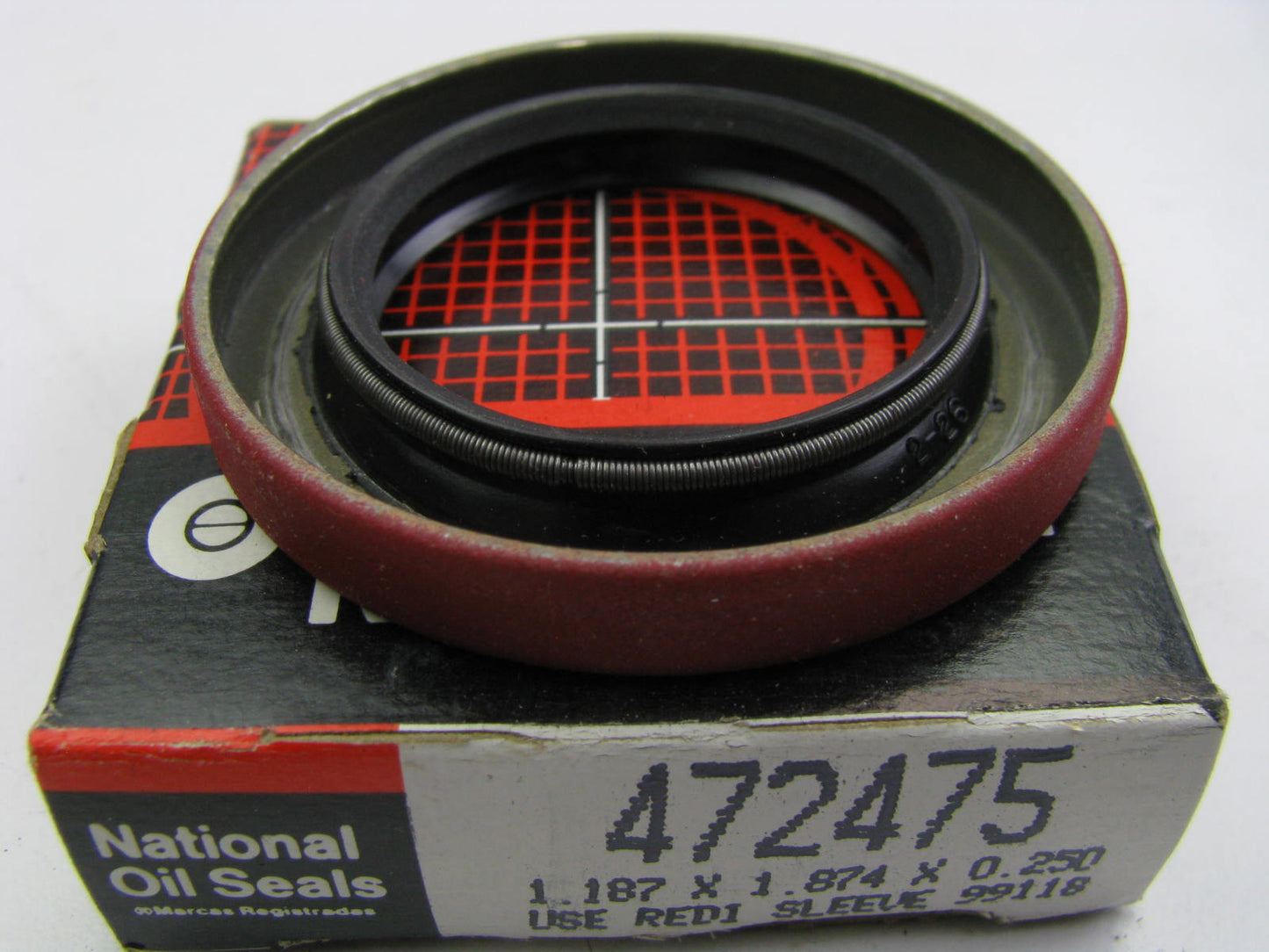National 472475 Wheel Oil Seal - 1.880 OD X 1.187 ID  X 0.252 Width