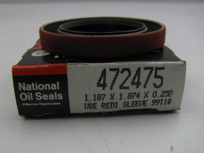 National 472475 Wheel Oil Seal - 1.880 OD X 1.187 ID  X 0.252 Width