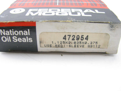 National 472954 Wheel Oil Seal - 1.125'' ID X 2.835'' OD X 0.375'' Wide
