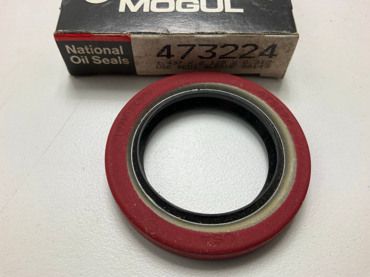 National 473224 Oil Seal - 2.129'' OD X 1.437'' ID X 0.312'' Wide