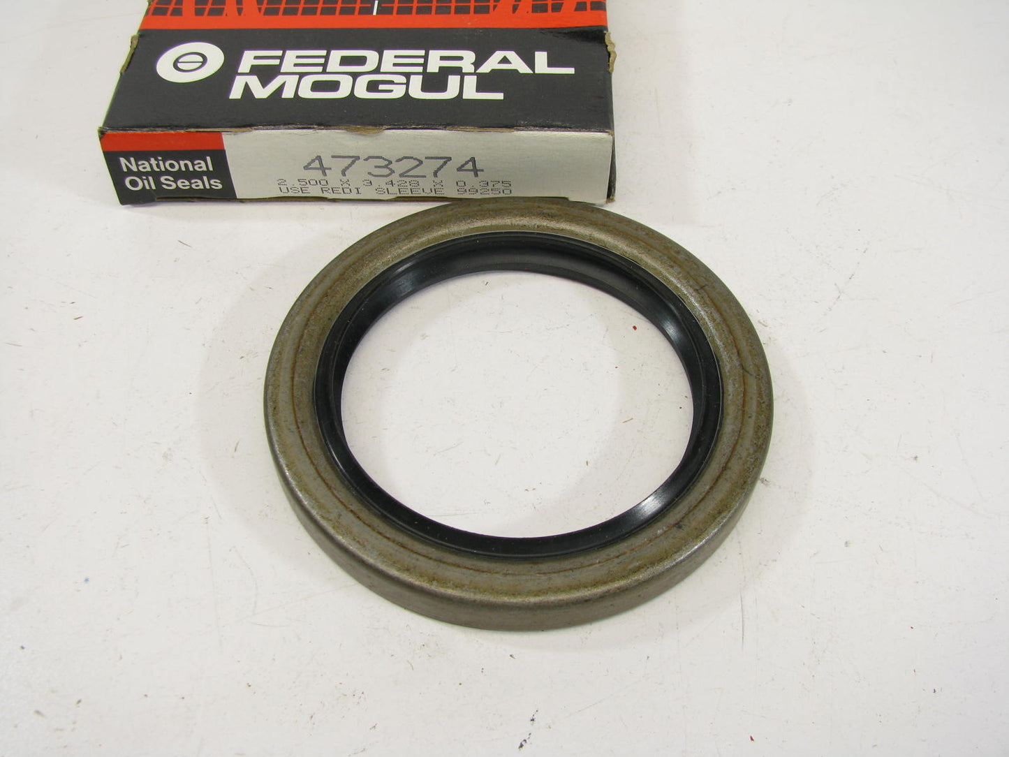 National 473274 Wheel Oil Seal - 3.433'' OD X 2.500'' ID X 0.375'' Wide - 24951