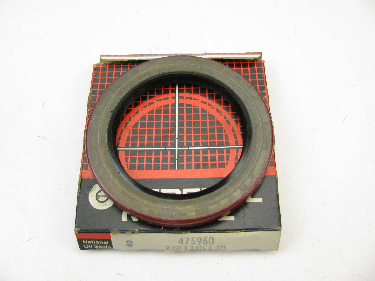 National 475960 Front Wheel Seal - 3.876'' OD X 2.750'' ID X 0.375'' Wide