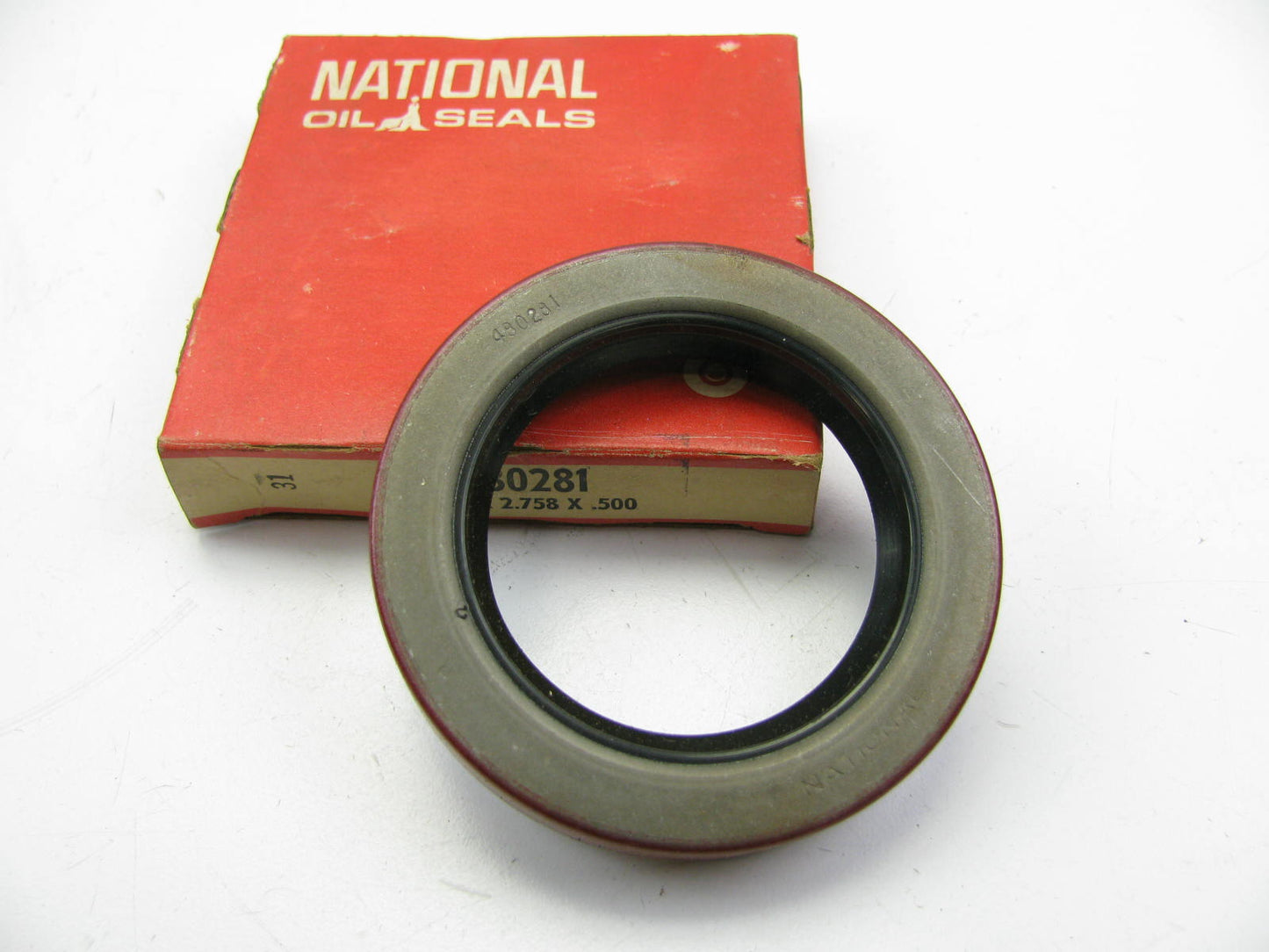 National 480281 Oil Seal - 2.758'' OD X 1.812'' ID X 0.500'' Wide