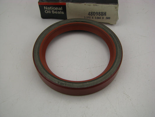 National 480988H Silicone Oil Seal - 3.0660'' OD X 2.3750'' ID X 0.500'' Wide