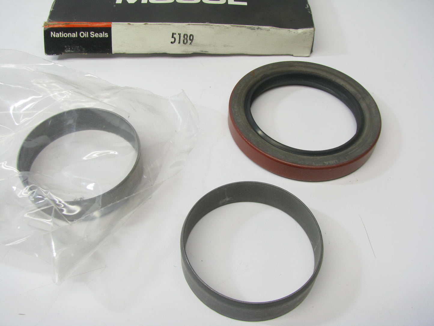 National 5189 Wheel Seal & Wear Ring Kit - 3.256'' OD X 2.375'' ID X 0.438'' Wide