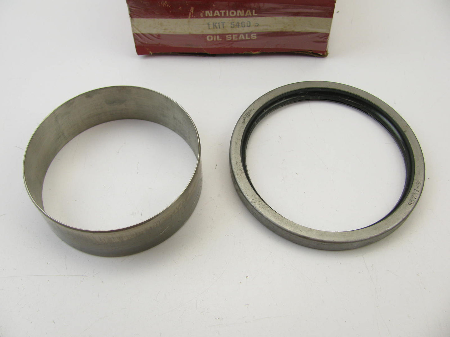 National 5460 Oil Seal & Sleeve - 5.756'' OD X 4.687'' ID X 1.562'' Wide