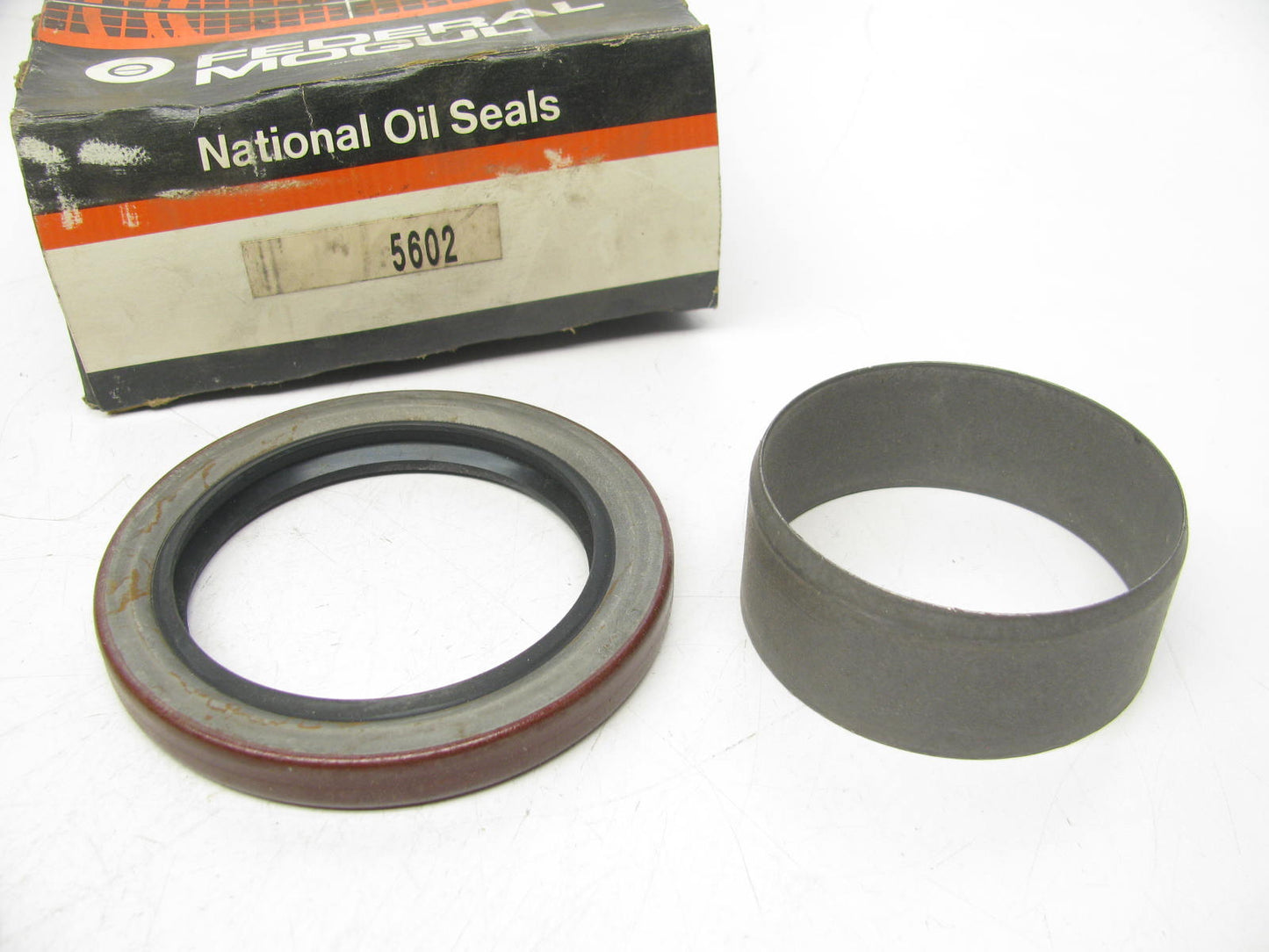 National 5602 Oil Wheel Seal 3.433'' OD X 2.375'' ID X 1.000'' Wide W/ Wear Sleeve