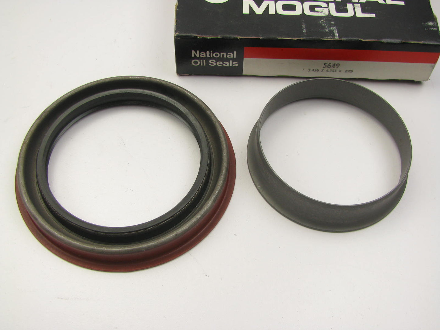 National 5649 Rear Inner Wheel Seal - 4.755'' OD X 3.436'' ID X 0.875'' Wide