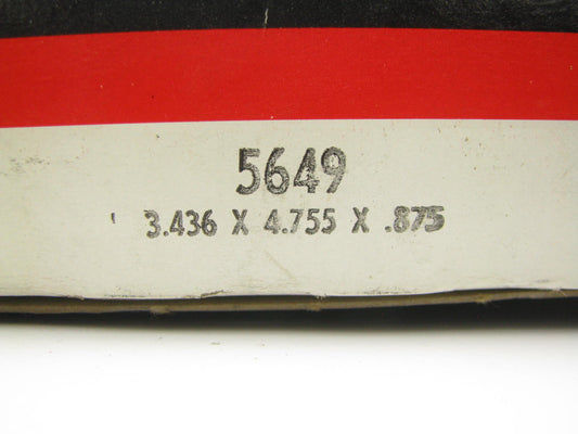 National 5649 Rear Inner Wheel Seal - 4.755'' OD X 3.436'' ID X 0.875'' Wide