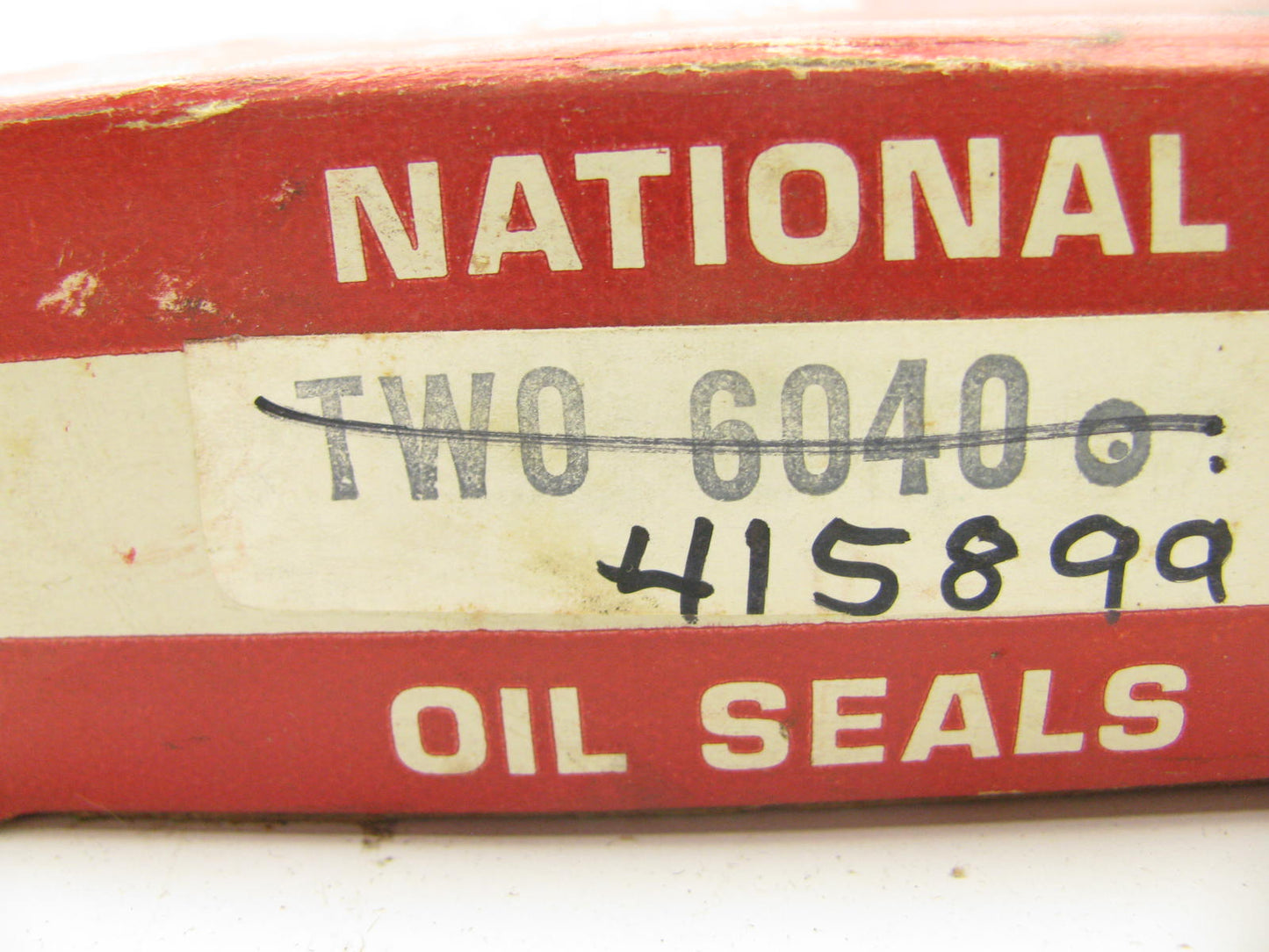 (2) National 6040 Wheel Oil Seal 4.381'' OD X 3.500'' ID X 0.438'' - 34868 415899N