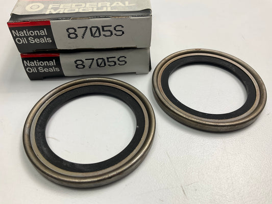 (2) National 8705S Front Inner Wheel Oil Seals