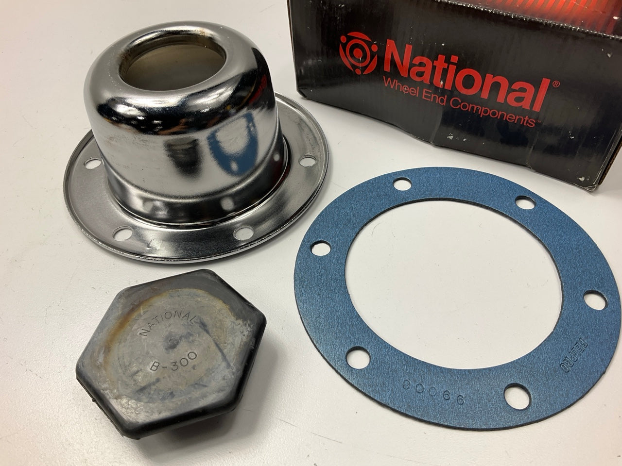 National HU024A Wheel Oil Hub Cap - 5.25'' OD X 3.413'' ID - 6 Bolts