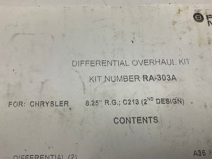 National Bearings RA-303-A Axle Differential Bearing And Seal Kit