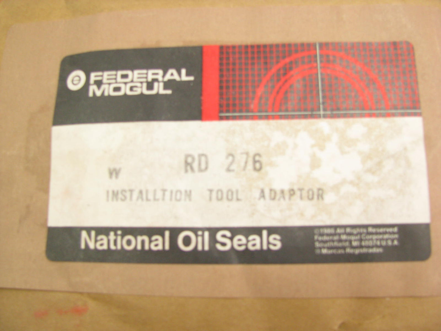 National RD276 Wheel Hub Seal Installation Tool Adapter For 370191A