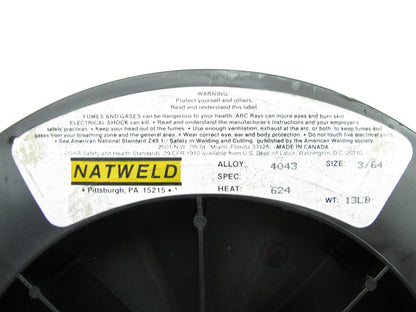 NATWELD 4043 Aluminum Solid MIG Welding Wire 3/64'' - 13 Lbs., 624 Heat