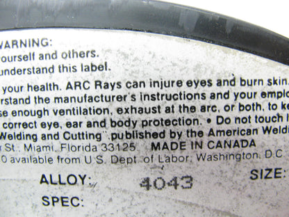 NATWELD 4043 Aluminum Solid MIG Welding Wire 3/64'' - 13 Lbs., 624 Heat