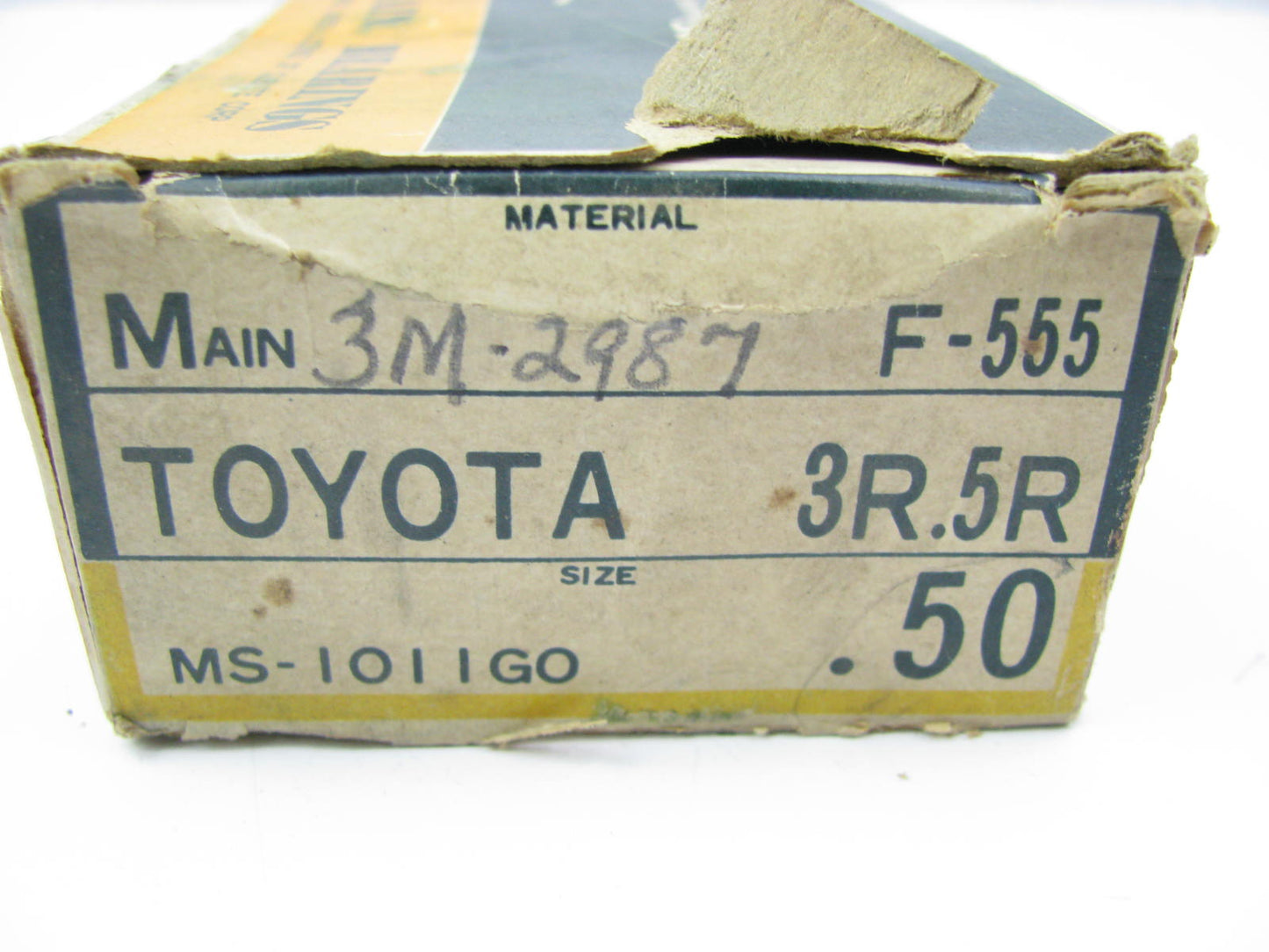 NDC MS1011GO .50mm Size Main Bearings For 1968-1969 Toyota 1.9L I4 3R 5R
