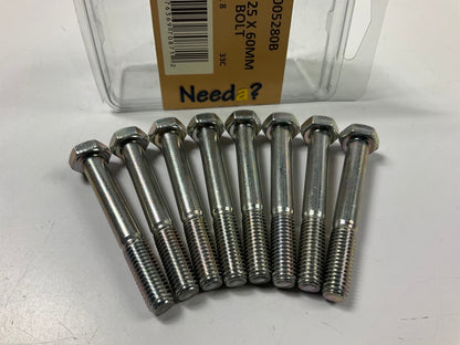 (8) Bolts - Needa 005280B  M8-1.25X 60mm Metric Bolts, Grade 10.9